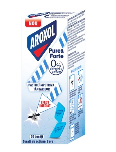 Rezerva pastile impotriva tantarilor Aroxol Pure&Forte, 30 buc